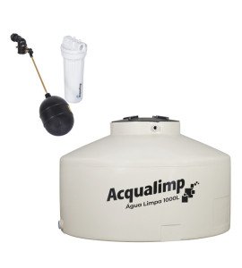 Caixa d'Água 1.000L em Polietileno Água Limpa Acqualimp