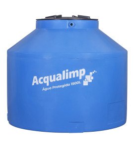 Caixa d'Água 1.500L em Polietileno Água Protegida Acqualimp