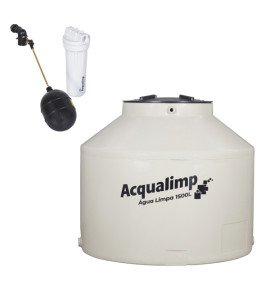 Caixa d'Água 1.500L em Polietileno Água Limpa Acqualimp