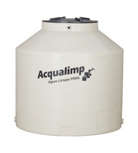 Caixa d'Água 1.750L em Polietileno com Filtro Água Limpa Acqualimp