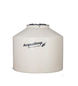 Caixa d'Água 2.500L em Polietileno Água Limpa Acqualimp