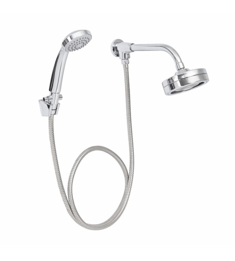 Ducha 1 Jato Redonda com Desviador Parede Cromada Master Celite