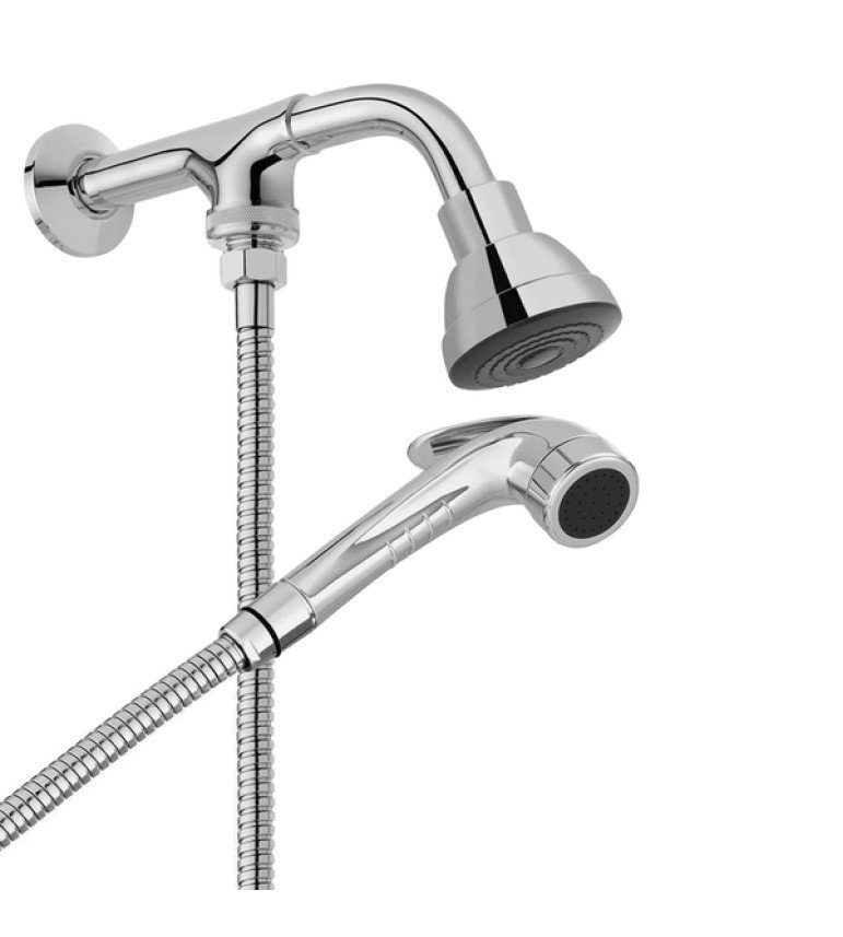 Ducha com Chuveirinho Redonda Parede Cromada Bonnaducha Docol