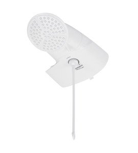 Chuveiro Elétrico Eletrônico 127V (110V) 5500w Branco Redondo com Pressurizador Top Jet Lorenzetti