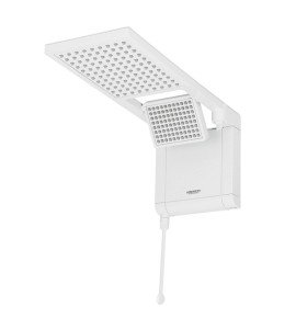 Chuveiro Elétrico Eletrônico 127V (110V) 5500w Branco Quadrado Acqua Duo Ultra Lorenzetti