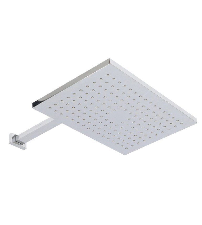 Ducha Quadrada Parede Neutral Privillege Cromada Quadra Sensea