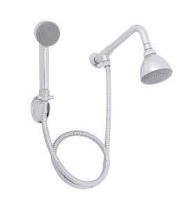 Ducha com Chuveirinho Redonda Parede Cromada Splash Sensea