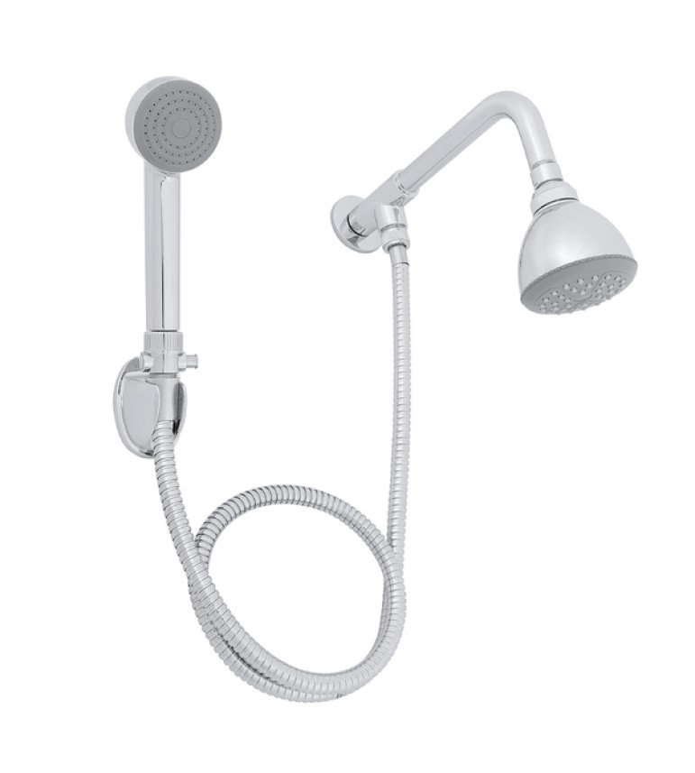 Ducha com Chuveirinho Redonda Parede Cromada Splash Sensea