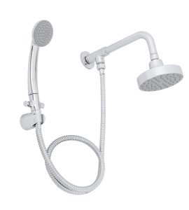 Ducha com Chuveirinho Redonda Parede Cromada Floki Sensea