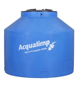 Caixa d'Água 1.500L em Polietileno Água Protegida Acqualimp