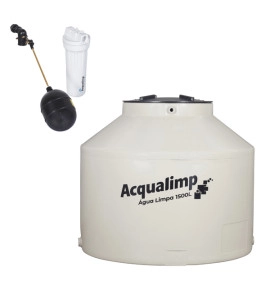Caixa d'Água 1.500L em Polietileno Água Limpa Acqualimp