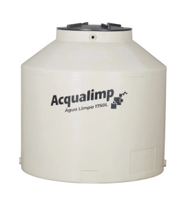 Caixa d'Água 1.750L em Polietileno com Filtro Água Limpa Acqualimp