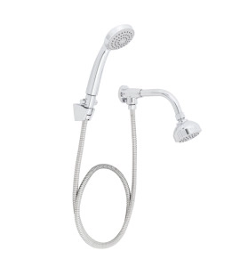 Ducha com Chuveirinho Redonda Parede Cromada Smart Celite