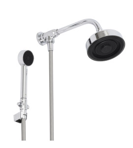 Ducha com Chuveirinho Redonda Parede Cromado Acqua Plus Deca