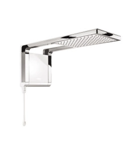 Chuveiro Eletrônico 220V 6800W Branco e Cromado Acqua Storm Lorenzetti