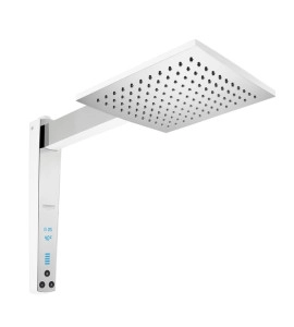 Chuveiro Digital 220V 6800W Century Branco e Cromado Lorenzetti