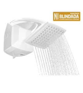 Chuveiro Elétrico Eletrônico 127V (110V) 5000W Branco Quadrado Futura Lorenzetti