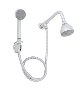 Ducha com Chuveirinho Redonda Parede Cromada Splash Sensea